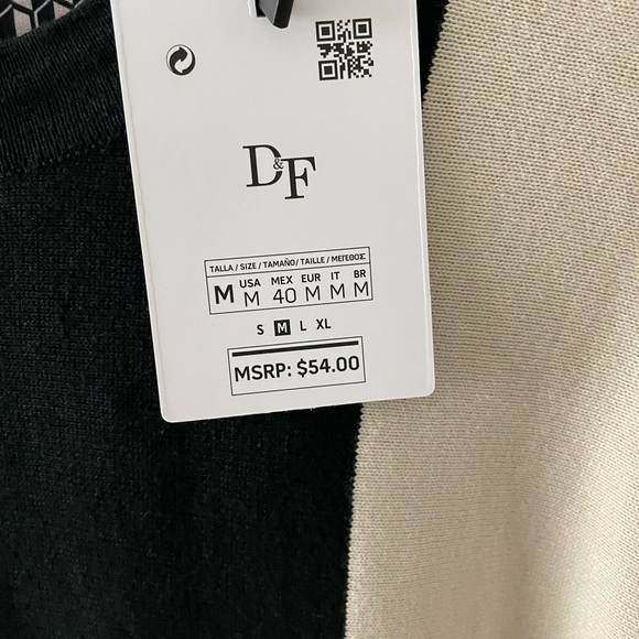 D&F Studio Artistry Striped Top Size M - Picture 6 of 7